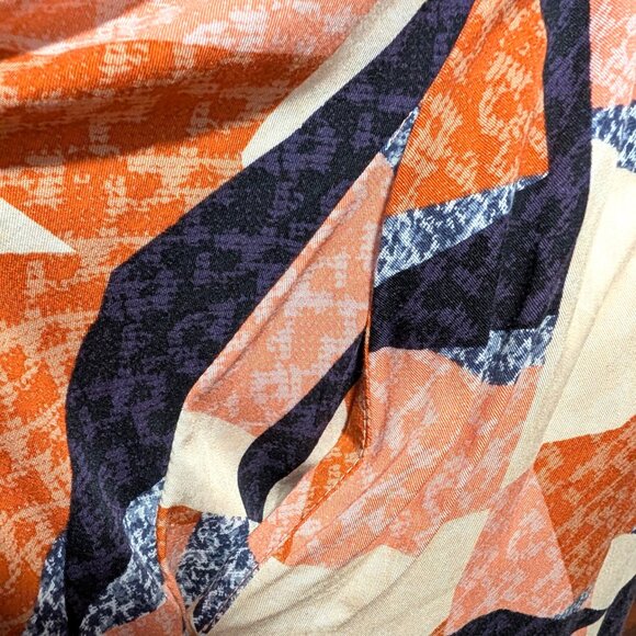 Corey Lynn Calter Womens Size M Abstract Geometric Tie Waist Pockets Shirt Dress - Picture 6 of 8